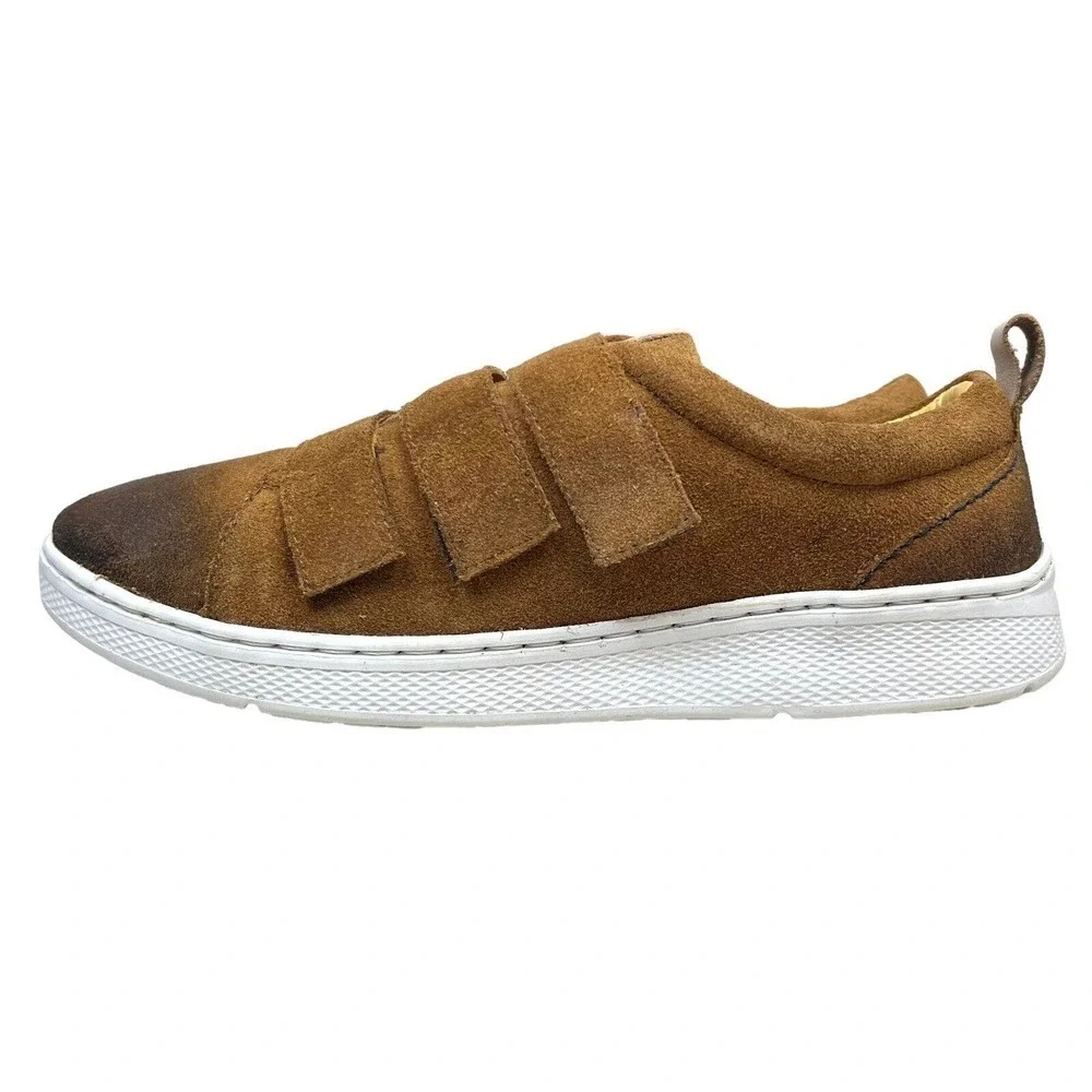 Sandro Moscoloni M180 Hurley Sneaker Brown Suede Low‎ Top Laceless Men Size 9D